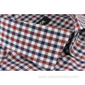 No Pilling 100% Cotton Breathable Men Checked Shirt